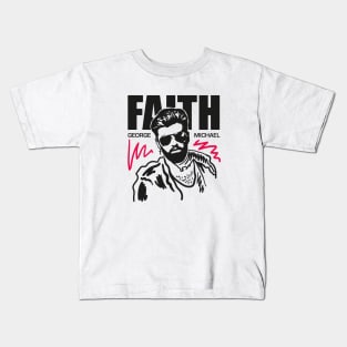 GEORGE MICHAEL 80'S STYLE Kids T-Shirt